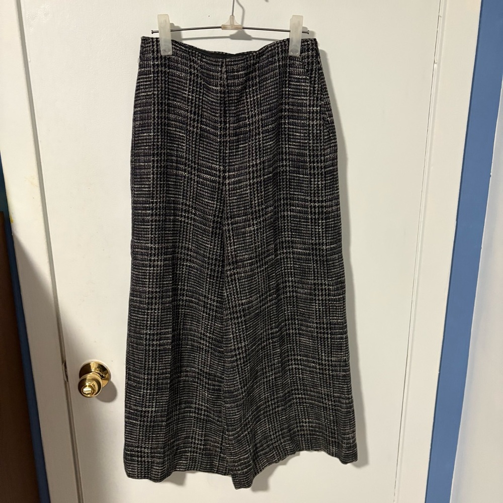 Massimo Dutti NWT Classic Women's tweed wide leg pants